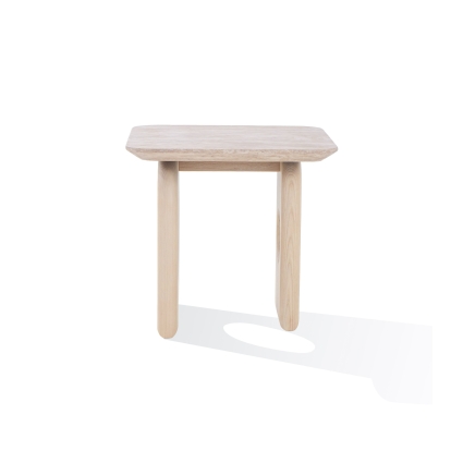 Nova Domus Osaka Modern Faux Marble + Natural Ash End Table Cream End Table 80454 VGCS-LT-22116