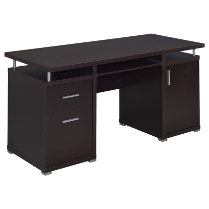 Coaster Tracy Contemporary Cappuccino Computer Desk Model 800107