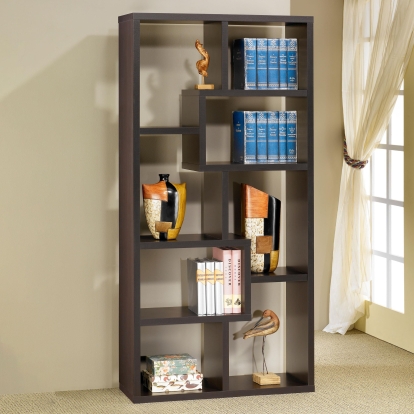 Coaster Theo Transitional Cappuccino Bookshelf Model 800264