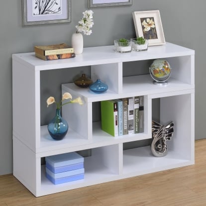 Coaster Velma Transitional White Console Bookcase Model 800330