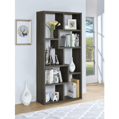 Coaster Theo Transitional Weathered Grey Bookshelf Model 800510