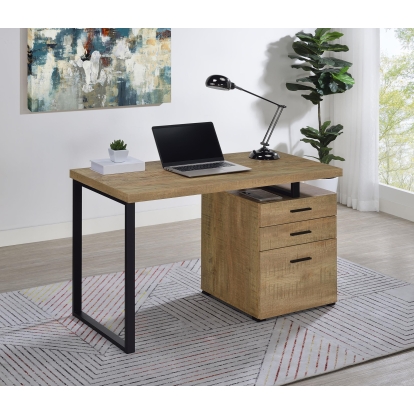 Coaster Brennan Rustic Mango Computer Desk Model 800787