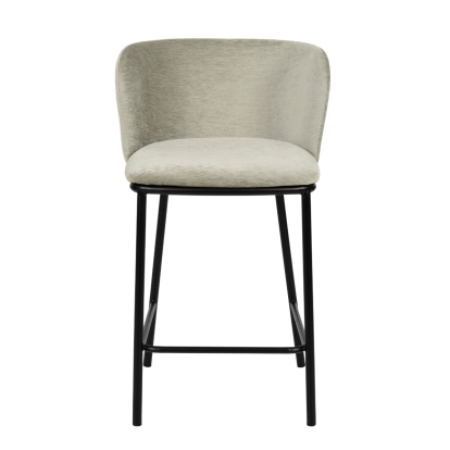 Modrest Bessie Modern Grey Counter Stool Set of 2 Light Grey Bar Stool 80146Z VGFH-0179133-G