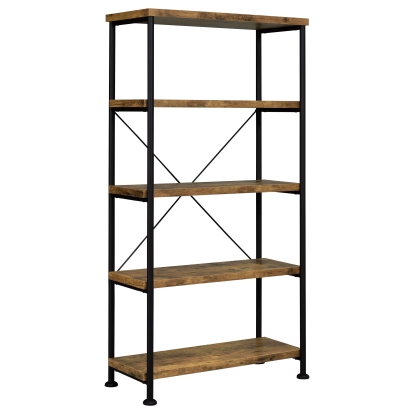Coaster Analiese Farmhouse Rustic Nutmeg Bookshelf Model 801542