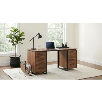 Coaster Berhalter Transitional Walnut Writing Desk Model 801596