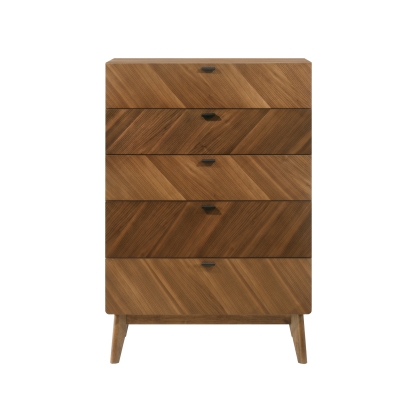 Nova Domus Kamela- Modern Walnut Chest Chest 80177 VGMA-BR-128-CH