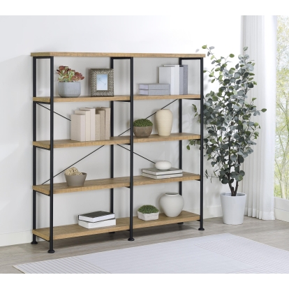 Coaster Analiese Rustic Mango Bookshelf Model 801853