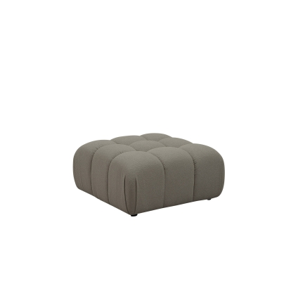 Divani Casa Juniper Modern Grey Fabric Ottoman Grey Ottoman 80240 VGEV2888-OTT-GRY