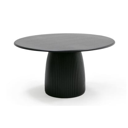 LA Furniture Lander Modern Mid Century Black Oak Round Dining Table VGDW-J3630-1-BLK Contemporary Style by Vig Furnitrue Number 80419 Catch Home Goods