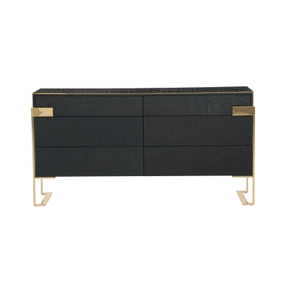Modrest Rothsay Modern Wenge + Gold Dresser Wenge Dresser 80480 VGVC-J096A-D