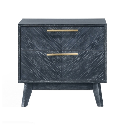 Modrest Diana Modern Grey Ash Nightstand Gray Nightstand 80513 VGMABR-132-NS