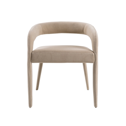 Modrest Mundra Modern Beige Fabric Dining Chair Beige Dining Chair 80597 VGEUMC-9651CH-A-BGE