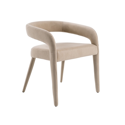 Modrest Mundra Modern Beige Fabric Dining Chair Beige Dining Chair 80597 VGEUMC-9651CH-A-BGE