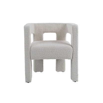 Modrest Drea Modern White Fabric Dining Chair White Dining Chair 80599 VGEUMC-9653CH-A-WHT