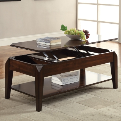 ACME Docila Walnut Coffee Table with Lift Top Model 80660