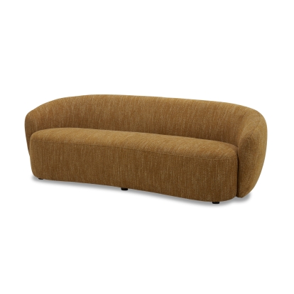 Divani Casa Norris Modern Mustard Fabric Sofa Yellow Sofa 81153 VGKK-KF.2823-SOFA-MUS