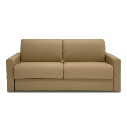 Lamod Italia Revers Italian Modern Desert Leather Full Sofabed Tan Sofa Bed 81235 VGDTREVERS-140-DESERTO