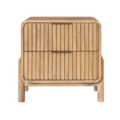Modrest Mikala Modern Natural Oak Nightstand Oak Nightstand 81306 VGWDMIL-BST02