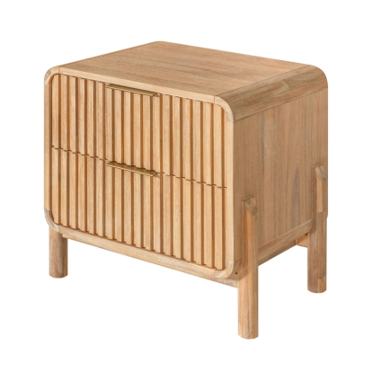 Modrest Mikala Modern Natural Oak Nightstand Oak Nightstand 81306 VGWDMIL-BST02