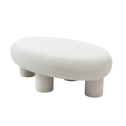 LA Furniture Gaynes Modern Off-White Fabric Bench VGMF-A609-OFFWHT Contemporary Style by Vig Furnitrue Number 81417 Catch Home Goods