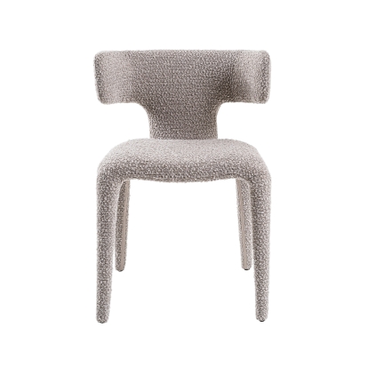 Modrest Saehee Modern Light Grey Fabric Dining Chair Light Grey Dining Chair 81540 VGEUMC-7512CH-CODA-120