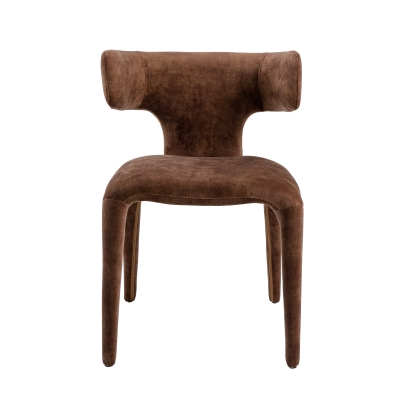 Modrest Saehee Modern Camel Velvet Fabric Dining Chair Camel Dining Chair 81542 VGEUMC-7512CH-DECENT-004