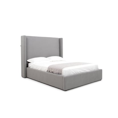 LA Furniture Queen Byrne Modern Grey Fabric Bed VGEVVG713-C-07-Q Contemporary Style by Vig Furnitrue Number 81559 Catch Home Goods