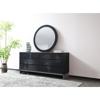 Lamod Cirque Modern Black Ash Dresser Black Dresser 81573 VGVC-J2368-D