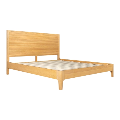 Modrest Seattle Modern Natural Oak Bed Oak Bed 81594|81595 VGWD-SEA-QBKB-BED
