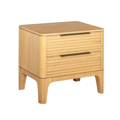 Modrest Seattle Modern Natural Oak Nightstand Oak Nightstand 81596 VGWD-SEA-BST02