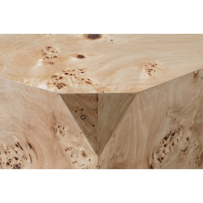 Modrest July Modern Mapa Burl Round Coffee Table Beige Coffee Table 81603 VGOD-LZ-226C-COF