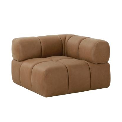 Divani Casa Everest Modern Brown Leather Modular Sectional Sofa Brown Sectional Sofa 82118 VGOD-ZW-23118-SET