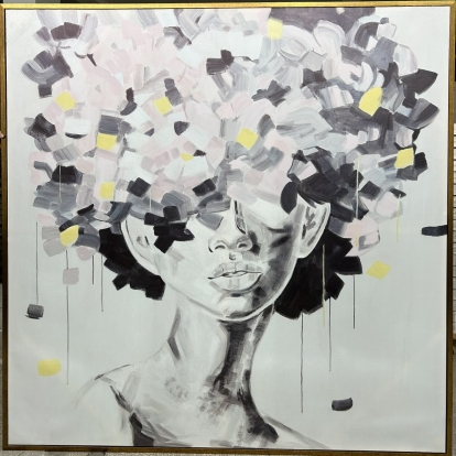 Modrest VIG23005 71 X 71 Gold Framed Painting  Painting 81642 VGTHVIG23005