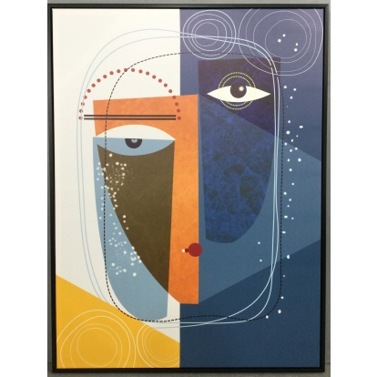 Modrest VIG23018 35 X 47 Black Framed Painting  Painting 81647 VGTHVIG23018