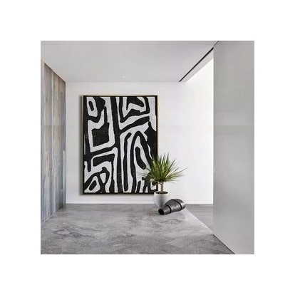 Modrest VIG23019 51 X 55 Gold Framed Painting Black Painting 81648 VGTHVIG23019