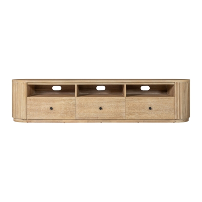 Modrest Jacobson Modern Natural Acacia TV Stand Oak TV Stand 81745 VGWD-LYO-CST