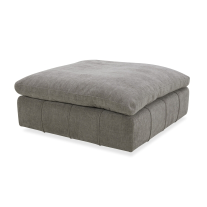 Divani Casa Vicki Modern Grey Fabric Ottoman Grey Ottoman 81884|81884A VGKK-KF.8033-OTTO-GRY