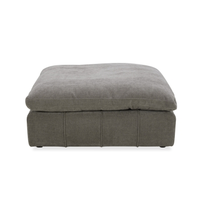 Divani Casa Vicki Modern Grey Fabric Ottoman Grey Ottoman 81884|81884A VGKK-KF.8033-OTTO-GRY