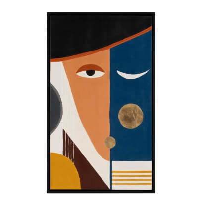 Modrest Colors Face Modern 35" x 59" Painting Painting 81948 VGVA-CO2302