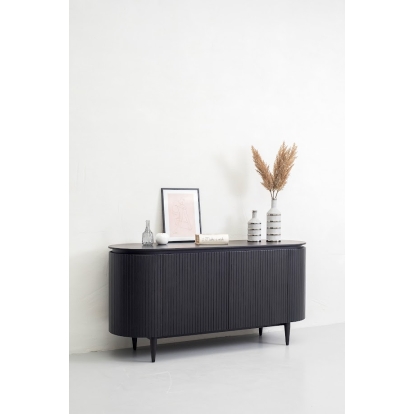 Modrest Miami Modern Black Oak Buffet Black Buffet 81969 VGME121260-BUF-BLK