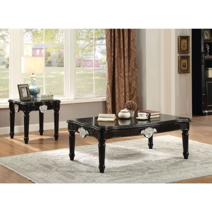 ACME Ernestine Black End Table Model 82112