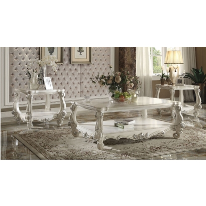 ACME Versailles Bone White Coffee Table Model 82123