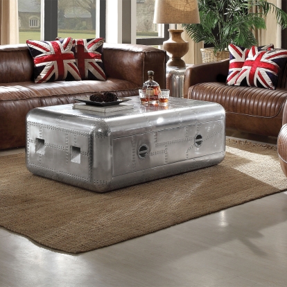 ACME Brancaster Aluminum Coffee Table Model 82180