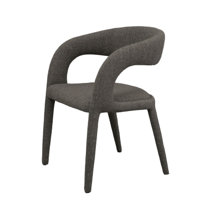 Modrest Faerron Modern Grey Fabric Dining Chair Dark Grey Dining Chair 82196 VGEU-MC-7182CH-GRY