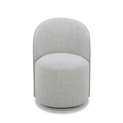 Modrest Correa Modern Light Grey Fabric Swivel Dining Chair Light Grey Dining Chair 82200 VGKK-KF.Y1179-LTGRY