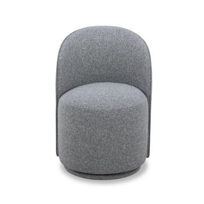 Modrest Correa Modern Grey Fabric Swivel Dining Chair Grey Dining Chair 82201 VGKK-KF.Y1179-GRY
