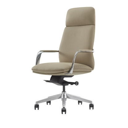 Modrest Ozark Modern Tan Vegan Leather Office Chair Tan Office Chair 82218 VGFU-A2216-1-TAN