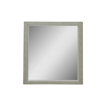 Modrest Lois Modern Beige Shagreen Mirror Beige Mirror 82460 VGVC-J2408-M