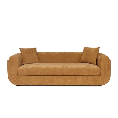 Divani Casa Tiene Modern Orange Fabric Sofa Set Orange Sofa Set 83480 VGAH-SF1011-SET