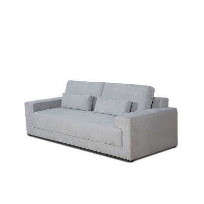 Divani Casa Loki Modern Grey Fabric 3-Seat Sofa Grey Sofa 82479 VGAH-SF1015-3-GRY